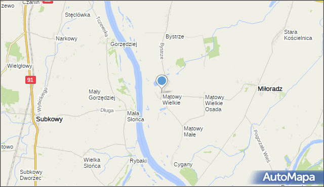 mapa Mątowy Wielkie, Mątowy Wielkie na mapie Targeo